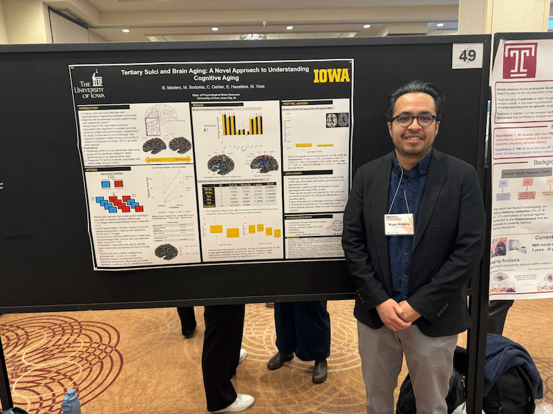PhD candidate Bryan Madero presented a poster on his dissertation topic at the April 13-16 Cognitive Neuroscience Conference in Toronto.
